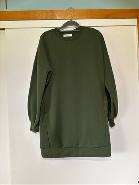 ZENANA Tunic Sweatshirt Olive Green Small